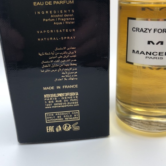 Mancera: Crazy For Oud 4oz (120mls) - Picture 4 of 6